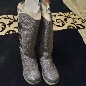Mascotte Silver Misty Boots Size 8